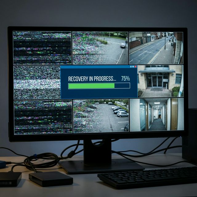 监控录像数据修复画面