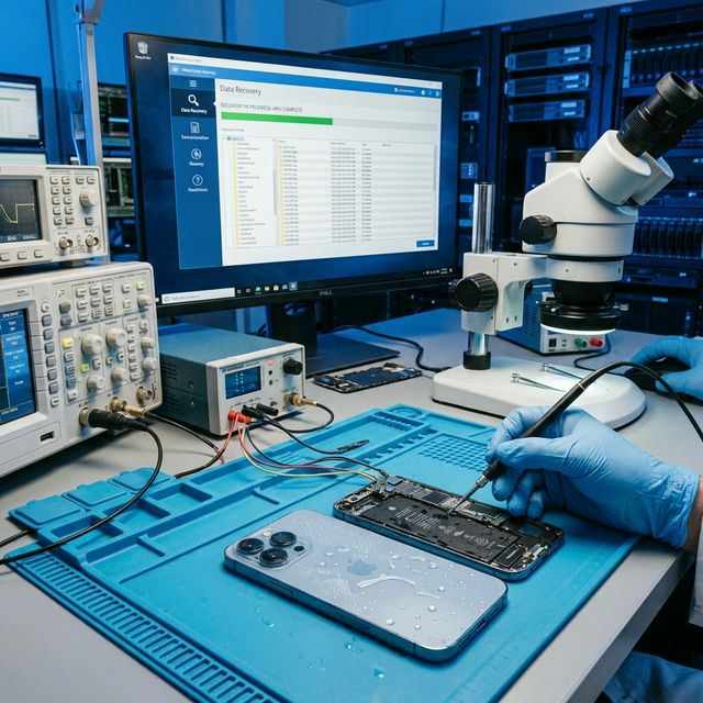 iPhone进水数据恢复现场